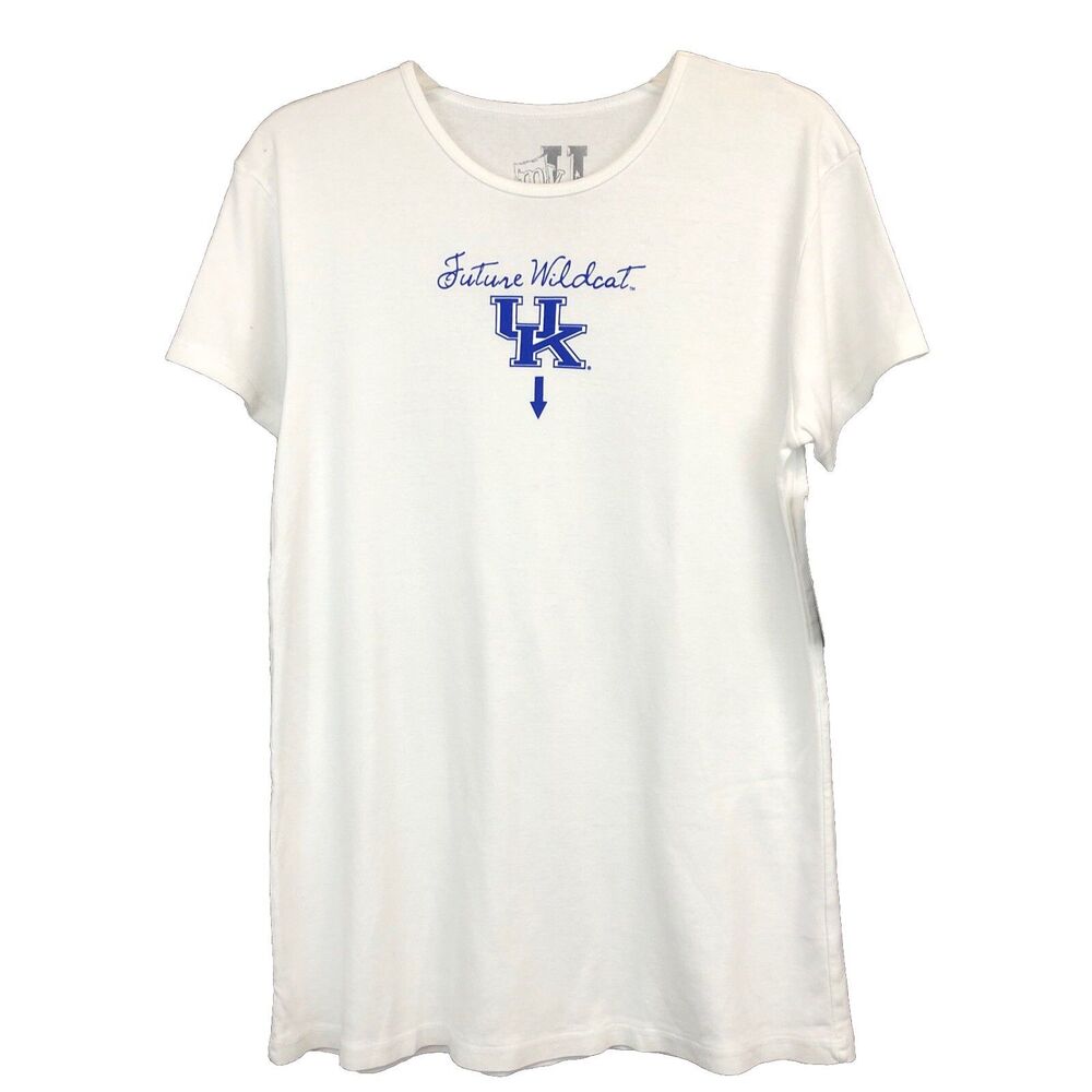 My U Size XL White Blue Maternity T-shirt Future UK Wildcat Crazy Soft Shirts